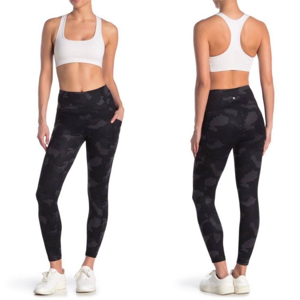 Women's Black Camouflage Leggings